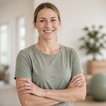 Physiotherapeut bei der Behandlung